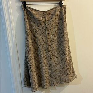 Old Navy Taupe Floral Midi Skirt